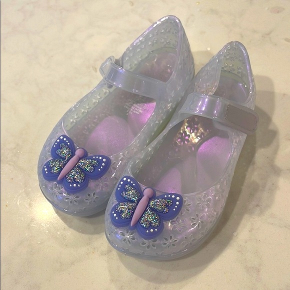 Old Navy Jelly Mary Jane Flats in Butterfly - Glitter, Iridescent Purple - Picture 2 of 8